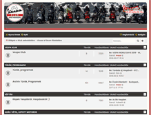 Tablet Screenshot of forum.vespaklub.hu